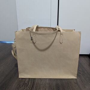 BEIS Cream Carryall Tote